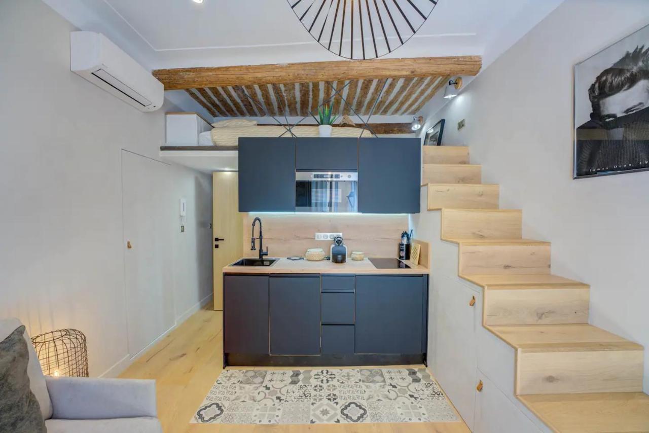 Duplex Studio Apt Mezzanine Near Shops & Cafes Antibes Extérieur photo