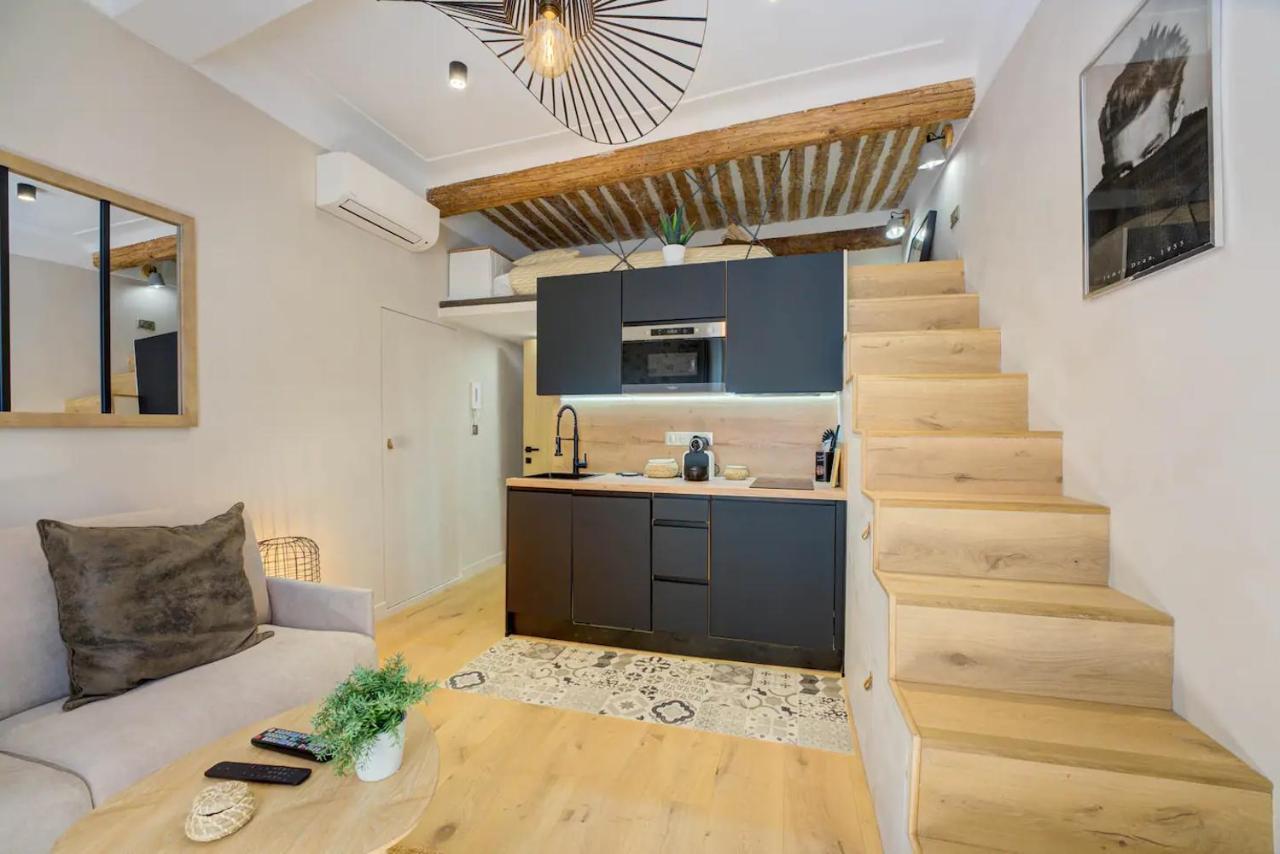 Duplex Studio Apt Mezzanine Near Shops & Cafes Antibes Extérieur photo