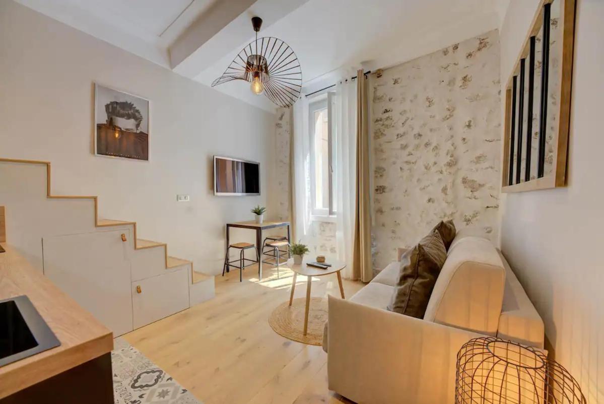Duplex Studio Apt Mezzanine Near Shops & Cafes Antibes Extérieur photo